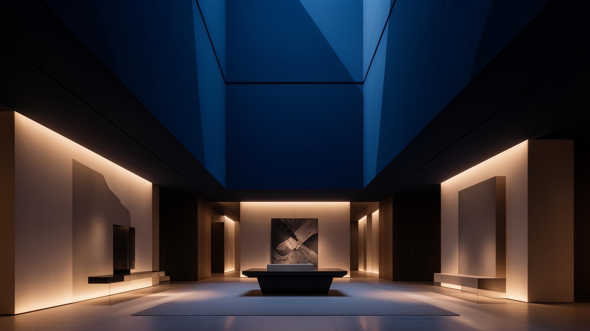 A quiet, architectural interior representing long-term infrastructure